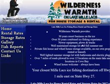 Tablet Screenshot of millelacslakeicefishing.com